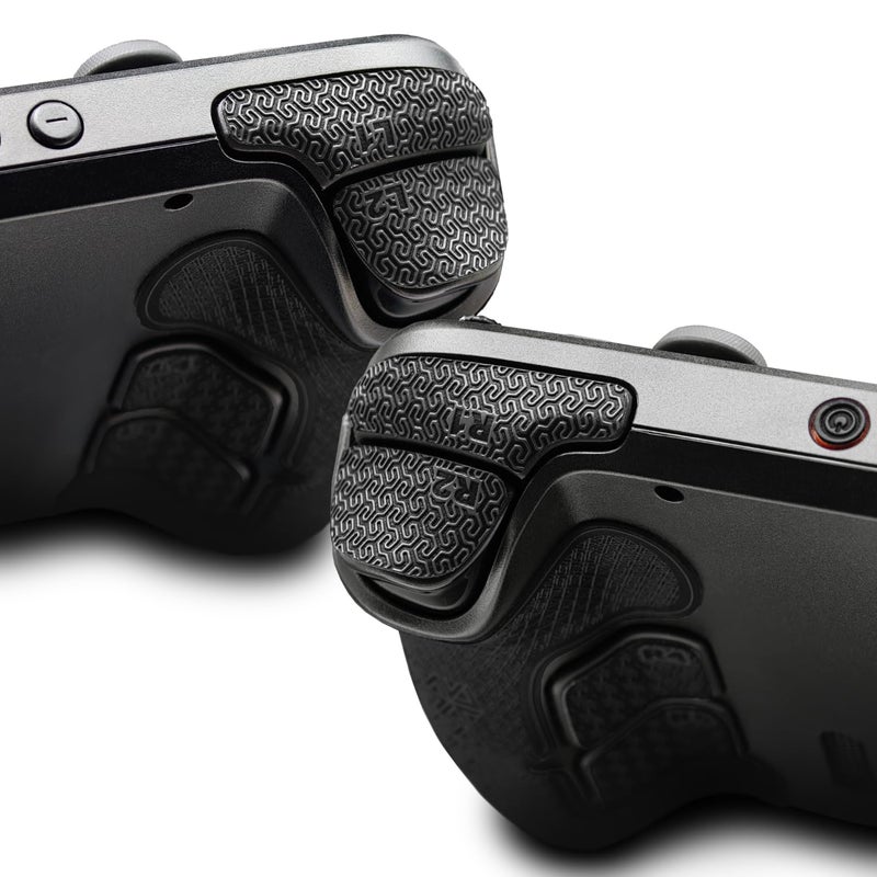 Luck&Link Controller Grip for Steam Deck OLED&LCD,Textured Skin kit,Anti-Skid Sweat-Absorbent Controllers Handle Grips, Buttons,Triggers,D-pad(Ultra-Obsidian Black) - Image 3